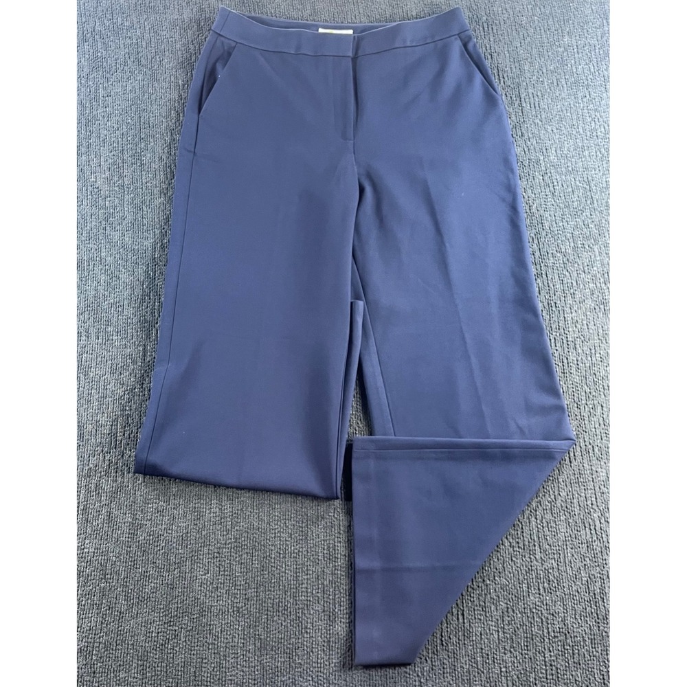 Boden Womens Navy Blue Wide Leg Trousers Workwear Pants US 12R UK 16R T0266